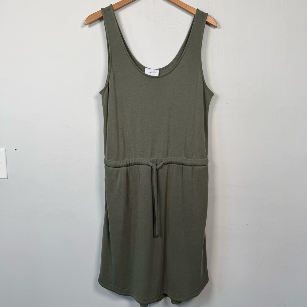 Soma Wkend Olive Green Midi Dress, Size L, Great Condition!
